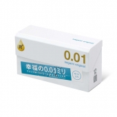 Увлажнённые презервативы Sagami Original 0.01 Extra Lub - 12 шт. - Sagami - купить с доставкой в Черкесске