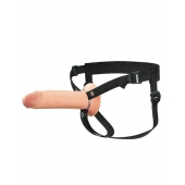 Полый страпон на ремнях 8’’ Hollow Silicone Strap-on - Pipedream - купить с доставкой в Черкесске