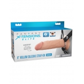 Полый страпон на ремнях 6’’ Hollow Silicone Strap-on - Pipedream - купить с доставкой в Черкесске