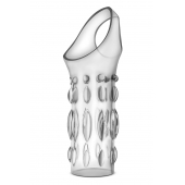 Прозрачная насадка на пенис Stretchy Studded Penis Sleeve Ring - Blush Novelties - в Черкесске купить с доставкой