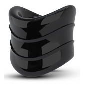 Черное эрекционное кольцо на мошонку Beef Ball Stretcher Snug X Long - Blush Novelties - в Черкесске купить с доставкой