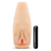 Мастурбатор-вагина с вибрацией Soft   Wet Natasha Realistic Beige Masturbator - Blush Novelties - в Черкесске купить с доставкой