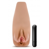 Маструбатор-вагина с вибрацией Soft   Wet Renata Realistic Tan Masturbator - Blush Novelties - в Черкесске купить с доставкой