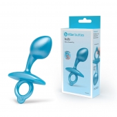 Голубая анальная пробка для массажа простаты Bulb Silicone Prostate Plug - 10,7 см. - b-Vibe - в Черкесске купить с доставкой