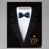 Пакет «Смокинг VIP» полиэтиленовый с вырубной ручкой (30х40 см) - UPAK LAND - купить с доставкой в Черкесске