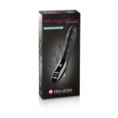 Вибратор с электростимуляцией Sizzling Simon Black Edition - 27 см. - MyStim - купить с доставкой в Черкесске