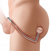 Кольцо на пенис с анальным стимулятором Stainless Steel Anal Hook   Cock Ring - BlueLine - в Черкесске купить с доставкой