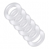 Комплект из 6 прозрачных эрекционных колец Ring Master Custom Ball Stretcher Kit - XR Brands - в Черкесске купить с доставкой