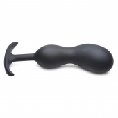 Черный массажер простаты с утяжелителями Premium Silicone Weighted Prostate Plug XL - 20,8 см. - XR Brands - в Черкесске купить с доставкой