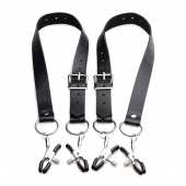 Ремни с зажимами для половых губ Spread Labia Spreader Straps with Clamps - XR Brands - купить с доставкой в Черкесске