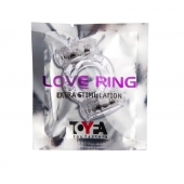 Прозрачное виброкольцо с двумя вибропульками - Toyfa Basic - в Черкесске купить с доставкой