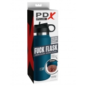 Смуглый мастурбатор-вагина в синей колбе F*ck Flask - Pipedream - в Черкесске купить с доставкой