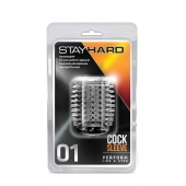 Прозрачная насадка с шипами STAY HARD COCK SLEEVE 01 CLEAR - Blush Novelties - в Черкесске купить с доставкой