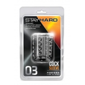 Прозрачная насадка с шипами и шишечками STAY HARD COCK SLEEVE 03 CLEAR - Blush Novelties - в Черкесске купить с доставкой