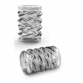 Прозрачная насадка с объёмными чёрточками STAY HARD COCK SLEEVE 06 CLEAR - Blush Novelties - в Черкесске купить с доставкой