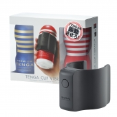 Набор Tenga Cup Vibrator 1st Set: вибратор Cup Vibrator, мастурбатор Original Vacuum Cup, мастурбатор Premium Original Vacuum Cup - Tenga - в Черкесске купить с доставкой