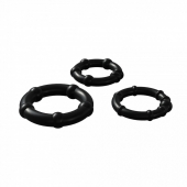 Набор из 3 черных эрекционных колец Babooom Ring Set - Adrien Lastic - в Черкесске купить с доставкой
