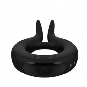 Черное эрекционное кольцо Marry Me Rechargeable Vibrating Cockring - Adrien Lastic - в Черкесске купить с доставкой