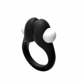 Черное эрекционное кольцо Zippy Vibrating Ring With Bullet - Adrien Lastic - в Черкесске купить с доставкой