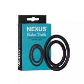 Черное двойное эрекционное кольцо Nexus Enduro Double - Nexus Range - в Черкесске купить с доставкой