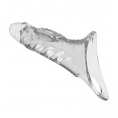 Прозрачная насадка на пенис - 22 см. - Baile - в Черкесске купить с доставкой