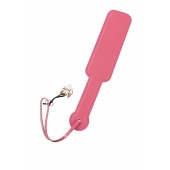 Розовый кожаный пэддл - 37 см. - Pecado - купить с доставкой в Черкесске