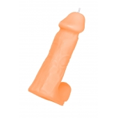 Оранжевая сувенирная свеча «Пенис» - Pecado - купить с доставкой в Черкесске