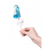 Голубой леденец в форме члена со вкусом блю кюрасао - 80 гр. - Sosuчki - купить с доставкой в Черкесске