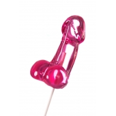 Розовый леденец в форме члена со вкусом айриш крим - 80 гр. - Sosuчki - купить с доставкой в Черкесске