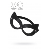 Черная открытая маска с ушками кошки - Pecado - купить с доставкой в Черкесске