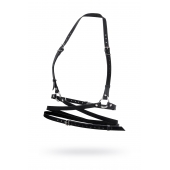 Черная кожаная портупея «Осанка» - Pecado - купить с доставкой в Черкесске