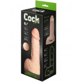 Телесный фаллоудлинитель с мошонкой Cock Next - 17 см. - LOVETOY (А-Полимер) - в Черкесске купить с доставкой