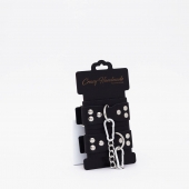 Черные кожаные оковы с регулируемыми ремешками - Crazy Handmade - купить с доставкой в Черкесске