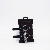 Черно-красные кожаные оковы - Crazy Handmade - купить с доставкой в Черкесске