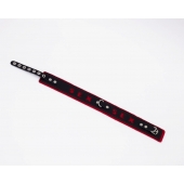 Черно-красный ошейник Sex - Crazy Handmade - купить с доставкой в Черкесске