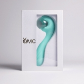 Бирюзовый вибромассажёр с деликатными токами - Youvic - купить с доставкой в Черкесске