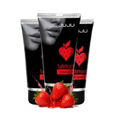 Набор из 3 съедобных лубрикантов JUJU со вкусом клубники - JuJu - купить с доставкой в Черкесске