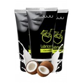 Набор из 3 съедобных лубрикантов JUJU со вкусом кокоса - JuJu - купить с доставкой в Черкесске