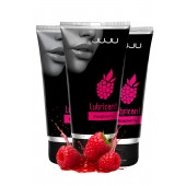 Набор из 3 съедобных лубрикантов JUJU со вкусом малины - JuJu - купить с доставкой в Черкесске