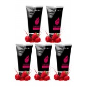 Набор из 5 съедобных лубрикантов JUJU со вкусом малины - JuJu - купить с доставкой в Черкесске