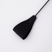 Стек с широким черным кожаным наконечником и металлической ручкой - 67 см. - Crazy Handmade - купить с доставкой в Черкесске