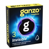Супертонкие презервативы Ganzo Invisible - 3 шт. - Ganzo - купить с доставкой в Черкесске