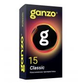 Классические презервативы с обильной смазкой Ganzo Classic - 15 шт. - Ganzo - купить с доставкой в Черкесске