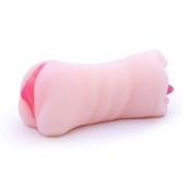 Телесный двусторонний мастурбатор - вагина и ротик - Boys of Toys - в Черкесске купить с доставкой