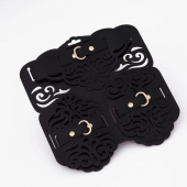 Фигурный набор для БДСМ-игр с узорами и золотистой фурнитурой - Crazy Handmade - купить с доставкой в Черкесске