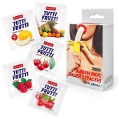 Набор из 5 саше съедобных смазок Tutti-Frutti - Биоритм - купить с доставкой в Черкесске