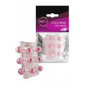 Прозрачная сквозная насадка на пенис с цветными шариками - Erowoman-Eroman - в Черкесске купить с доставкой