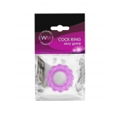 Лиловое эрекционное кольцо с 2 рядами стимулирующих шариков - Erowoman-Eroman - в Черкесске купить с доставкой