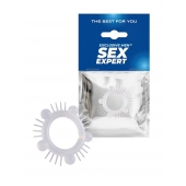 Эластичное эрекционное кольцо с шишечками и шипами - Sex Expert - в Черкесске купить с доставкой