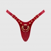 Красный пояс для фиксации насадок Strap-On-Me Leatherette Harness Fabulous - Strap-on-me - купить с доставкой в Черкесске